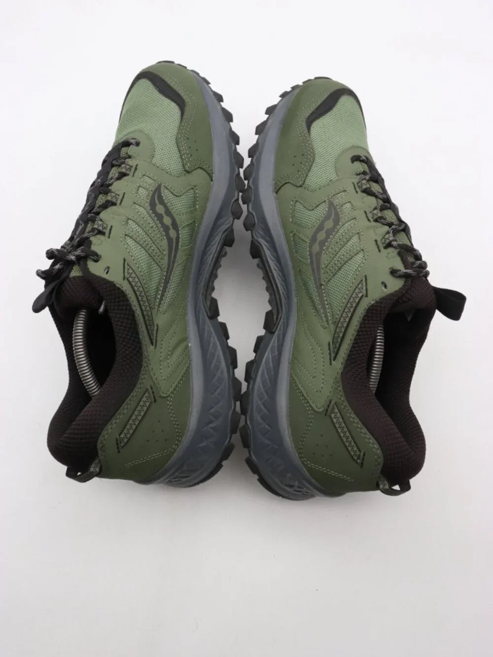 Saucony Grid Peak GTX Men's Size 13 Trail Running Shoes Green Black S70849-2